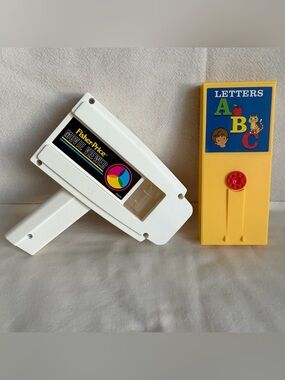 Fisher Price Retro Movie Viewer Toy with Letters Cartridge